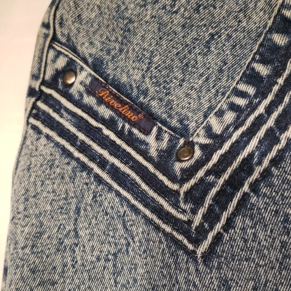 Rivelino Jeans Straight Pencil Denim Skirt European Style Classy Chic! Blue EUC - Picture 8 of 12